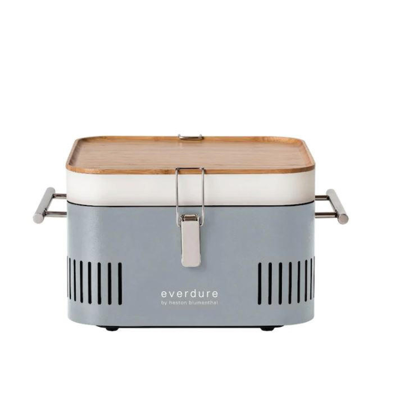 Everdure Cube by Heston Blumenthal Portable Charcoal Barbeque Grill, Gray