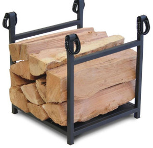 Pilgrim Home and Hearth Western Star Wood Holder Blk 