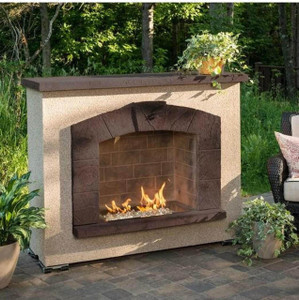 EcoSmart Fire Stone Arch Freestanding Gas Fireplace 
