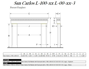 Hearthco San Carlos L-100-xx L-00-xx-3 