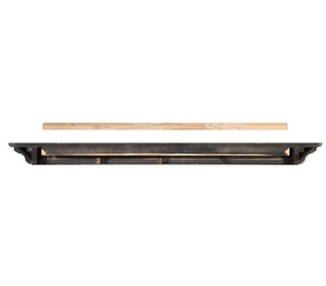 Pearl Mantels No. 618 Crestwood Shelf Black Painted Finish 