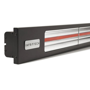  Infratech Slimline Series 42 1/2-Inch 2400W Single Element Electric Infrared Patio Heater - 240V - Matte Black - SL2424BL 