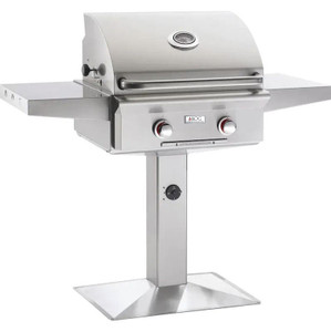  American Outdoor Grill T-Series 24-Inch 2-Burner Natural Gas Grill On Pedestal - 24NPT-00SP 