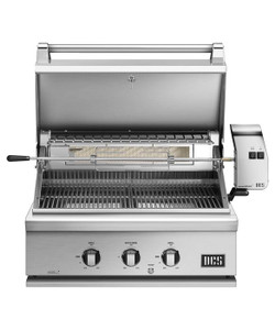  DCS Series 7 Traditional 30-Inch Natural Gas Grill With Rotisserie On DCS CAD Cart - BH1-30R-N 