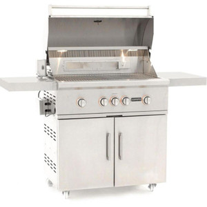  Coyote S-Series 36-Inch 4-Burner Natural Gas Grill With RapidSear Infrared Burner & Rotisserie - C2SL36NG + C1S36CT 