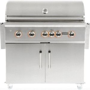  Coyote S-Series 42-Inch 5-Burner Natural Gas Grill With RapidSear Infrared Burner & Rotisserie - C2SL42NG + C1S42CT 