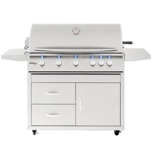 Summerset Grills Summerset Sizzler Pro 40-Inch 5-Burner Natural Gas Grill With Rear Infrared Burner - SIZPRO40-NG 