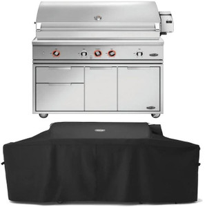  DCS Series 9 Evolution 48-Inch Propane Gas Grill W/ Rotisserie, Cart, & Grill Cover - BE1-48RC-L 