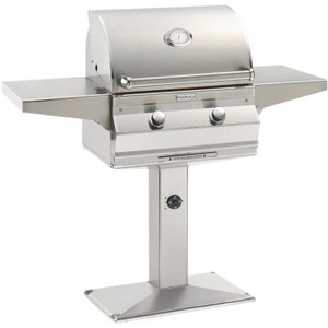 FireMagic Fire Magic Choice C430S 24-Inch Natural Gas Grill With Analog Thermometer On Patio Post - C430S-RT1N-P6 