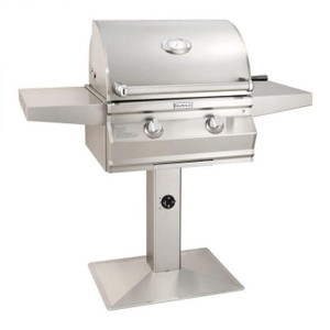 FireMagic Fire Magic Choice Multi-User Accessible CMA430S 24-Inch Natural Gas Grill With Analog Thermometer On Patio Post - CMA430S-RT1N-P6 