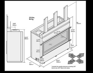 Fireplace Xtrordinair 3615 HIGH OUTPUT DELUXE 