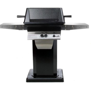 PGS A40 Cast Aluminum Propane Gas Grill On Black Patio Base