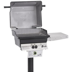 PGS T-Series T30 Commercial Cast Aluminum Natural Gas Grill With Timer On In-Ground Post
