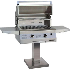 Solaire Grills Solaire 27 Inch Deluxe All Infrared Natural Gas Grill On Bolt Down Post - SOL-IRBQ-27GIRXL-BDP-NG