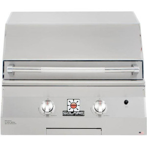 Solaire Grills Solaire 27 Inch Basic Built-In InfraVection Natural Gas Grill With One Infrared Burner - SOL-AGBQ-27GVI-NG