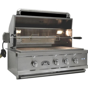 Sole Gourmet Grills Sole Luxury 30-Inch Built-In Propane Gas Grill With Rotisserie