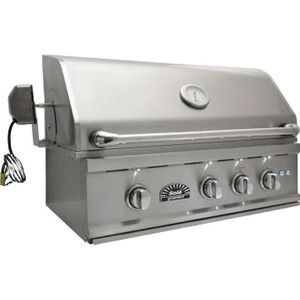 Sole Gourmet Grills Sole Luxury TR 32-Inch Built-In Propane Gas Grill With Rotisserie