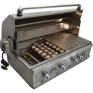 Sole Gourmet Grills Sole Luxury TR 38-Inch Built-In Propane Gas Grill With Rotisserie