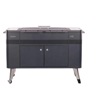 Everdure By Heston Blumenthal HUB 54-Inch Charcoal Grill With Rotisserie and Electronic Ignition - HBCE2BUS