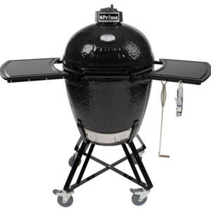 Primo Grills Primo All-In-One Ceramic Kamado Grill With Cradle and Side Shelves - 773