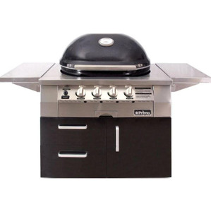 Primo Grills Primo Oval G420 36-Inch Ceramic 4-Burner Kamado Natural Gas Grill Ships As Propane With Conversion Fittings - G420C-N