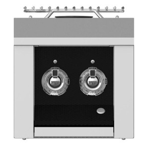 Hestan Aspire By Hestan Built-In Natural Gas Double Side Burner - Stealth - AEB122-NG-BK