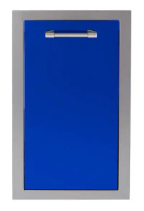 18" Dual Trash Center / Recycling Drawer (deep) - Ultramarine Blue-Gloss AXE-TC2D-SC-S5002 18" Dual Trash Center / Recycling Drawer (deep) - Ultramarine Blue-Gloss AXE-TC2D-SC-S5002