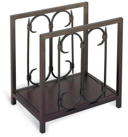 Pilgrim Home and Hearth Iron Gate Wood Holder 