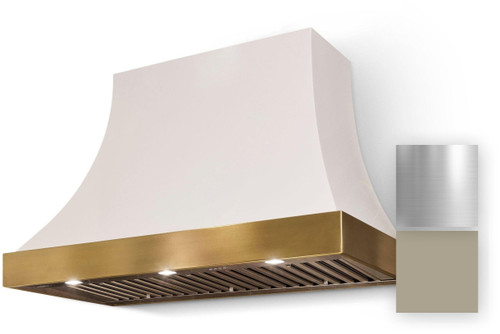 Cascade 48"W X 30"H Hood W/1200 Cfm_Fawn + Bn Trim W/Out Banding Cascade 48"W X 30"H Hood W/1200 Cfm_Fawn + Bn Trim W/Out Banding