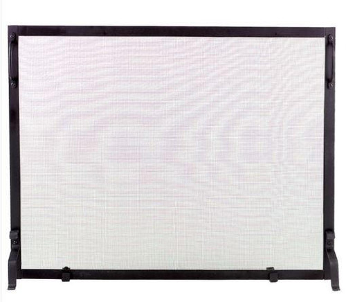  Dagan DG-S129-44 Black Wrought Iron Fireplace Screen, 44x34-Inches 