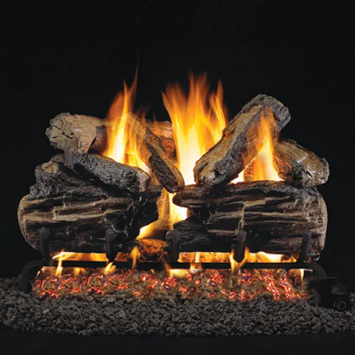 Peterson Real Fyre Charred Split Vented Gas Log Set Peterson Real Fyre Charred Split Vented Gas Log Set
