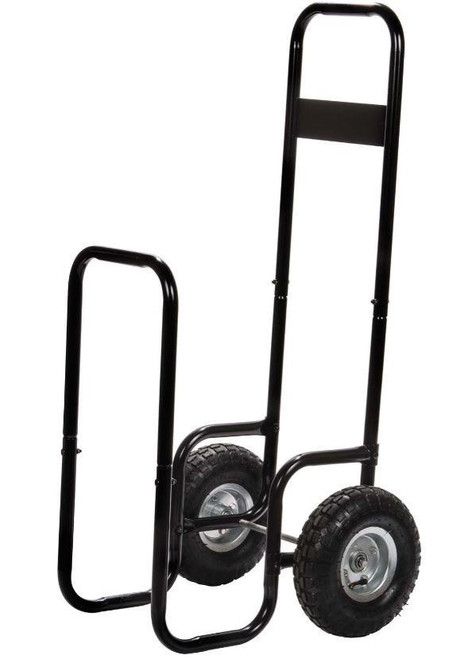  Dagan DG-LC991 Black/Rubber Log Cart, 24x15-Inches 