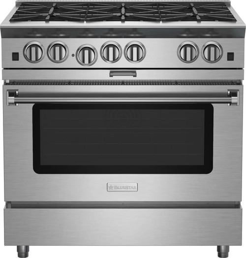 BlueStar - BSP366BPLT/BSP366BLPLT - 36" Platinum Range - (6) Burners Stainless Steel