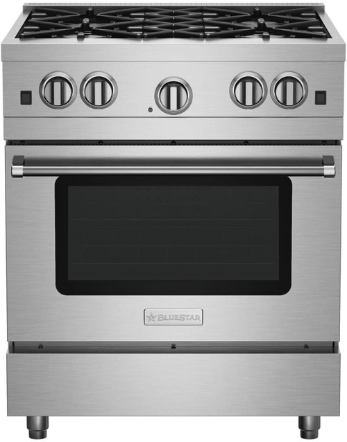 BlueStar - RCS30SBV2/RCS30SBV2L - 30" Culinary Series (RCS) Sealed Burner Range - (4) Burners Standard Brushed Stainless Steel BlueStar - RCS30SBV2/RCS30SBV2L - 30" Culinary Series (RCS) Sealed Burner Range - (4) Burners Standard Brushed Stainless Steel