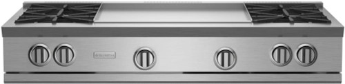 BlueStar - RGTNB484GV2/RGTNB484GV2L - 48" Nova (RNB) Range Top - (4) Burners with 24" Griddle Stainless Steel BlueStar - RGTNB484GV2/RGTNB484GV2L - 48" Nova (RNB) Range Top - (4) Burners with 24" Griddle Stainless Steel