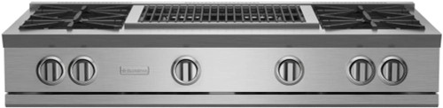 BlueStar - RGTNB484CBV2/RGTNB484CBV2L - 48" Nova (RNB) Range Top - (4) Burners with 24" Charbroiler Stainless Steel BlueStar - RGTNB484CBV2/RGTNB484CBV2L - 48" Nova (RNB) Range Top - (4) Burners with 24" Charbroiler Stainless Steel