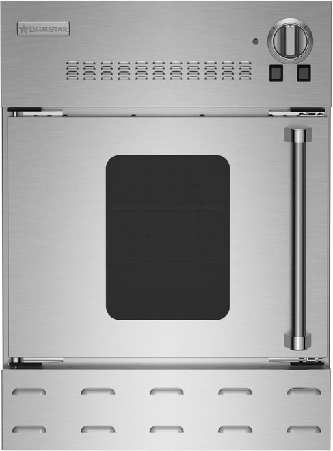 BlueStar - BWO24AGSV2PLT/BWO24AGSV2LPLT - 24" Single Gas Wall Oven - Swing Door; Left Hinge Stainless Steel