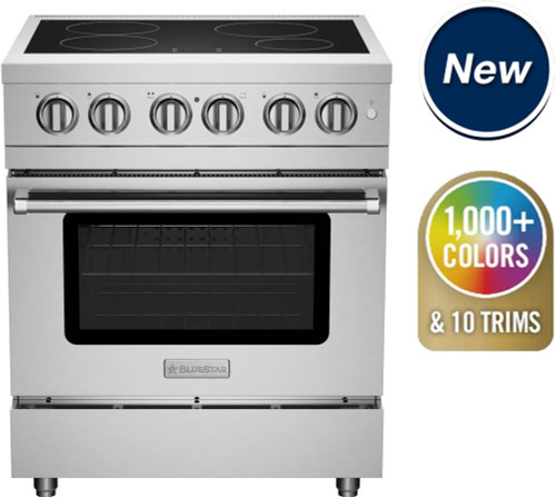 BlueStar - BSIR30CFPLT - 30" Induction Range with 4 Burners Specialty Paint Finish (Specify RAL # - Matte / Texture Finish or Precious Metals Color) BlueStar - BSIR30CFPLT - 30" Induction Range with 4 Burners Specialty Paint Finish (Specify RAL # - Matte / Texture Finish or Precious Metals Color)