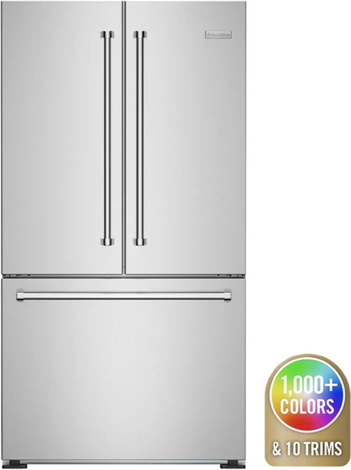 BlueStar - FBFD361PCC - 36" Freestanding Refrigerator with Bottom Freezer - French Door Standard Brushed Stainless Steel BlueStar - FBFD361PCC - 36" Freestanding Refrigerator with Bottom Freezer - French Door Standard Brushed Stainless Steel
