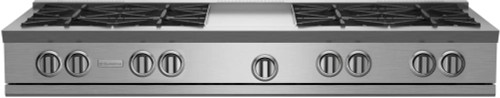 BlueStar - RGTNB608GV2/RGTNB608GV2L - 60" Nova (RNB) Range Top - (8) Burners with 12" Griddle Stainless Steel BlueStar - RGTNB608GV2/RGTNB608GV2L - 60" Nova (RNB) Range Top - (8) Burners with 12" Griddle Stainless Steel