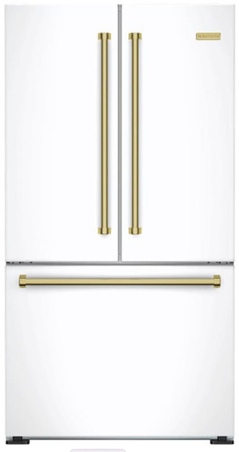 BlueStar - FBFD361PMWPLT - 36" Freestanding Refrigerator with Bottom Freezer - French Door Matte White BlueStar - FBFD361PMWPLT - 36" Freestanding Refrigerator with Bottom Freezer - French Door Matte White