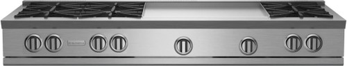 BlueStar - RGTNB606GV2/RGTNB606GV2L - 60" Nova (RNB) Range Top - (6) Burners with 24" Griddle Stainless Steel BlueStar - RGTNB606GV2/RGTNB606GV2L - 60" Nova (RNB) Range Top - (6) Burners with 24" Griddle Stainless Steel