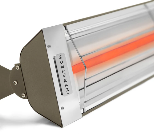 Infratech W Series Single Element W4048BR 4000 Watts 480V 8.3 Amps Infrared Electric Patio Heater 61.25 x 8 x 3 in. Bronze Color Infratech W Series Single Element W4048BR 4000 Watts 480V 8.3 Amps Infrared Electric Patio Heater 61.25 x 8 x 3 in. Bronze Color