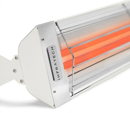 Infratech WD Series Dual Element WD3048WH 3000 Watts 480V 6.3 Amps Infrared Electric Patio Heater 33 x 8 x 3 in. White Color Infratech WD Series Dual Element WD3048WH 3000 Watts 480V 6.3 Amps Infrared Electric Patio Heater 33 x 8 x 3 in. White Color