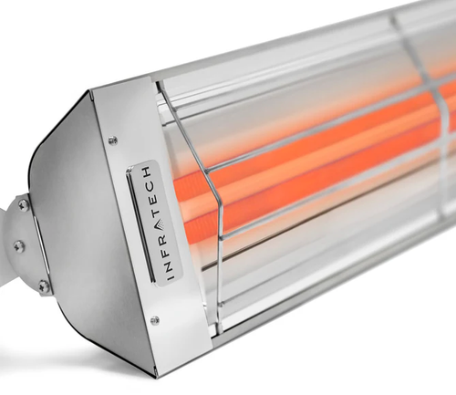 Infratech WD Series Dual Element WD4027SS 4000 Watts 277V 14 Amps Infrared Electric Patio Heater 39 x 8 x 3 in. Stainless Steel Color Infratech WD Series Dual Element WD4027SS 4000 Watts 277V 14 Amps Infrared Electric Patio Heater 39 x 8 x 3 in. Stainless Steel Color