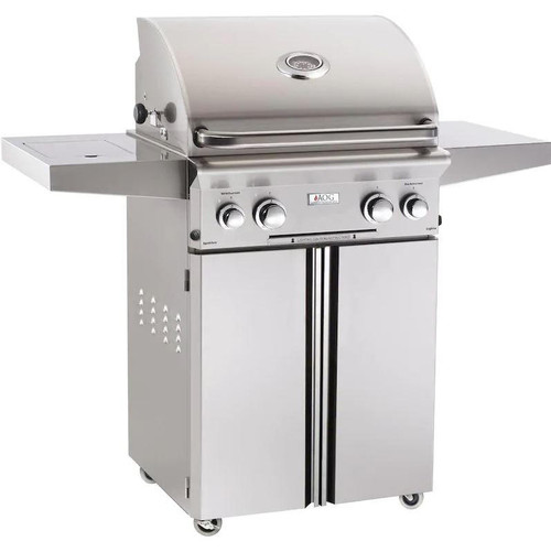  American Outdoor Grill L-Series 24-Inch 2-Burner Propane Gas Grill W/ Rotisserie & Single Side Burner - 24PCL 