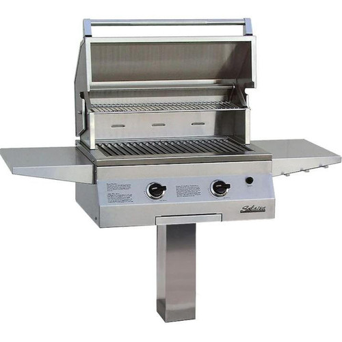 Solaire Grills Solaire 27 Inch Deluxe All Infrared Natural Gas Grill On In-Ground Post - SOL-IRBQ-27GIRXL-IGP-NG