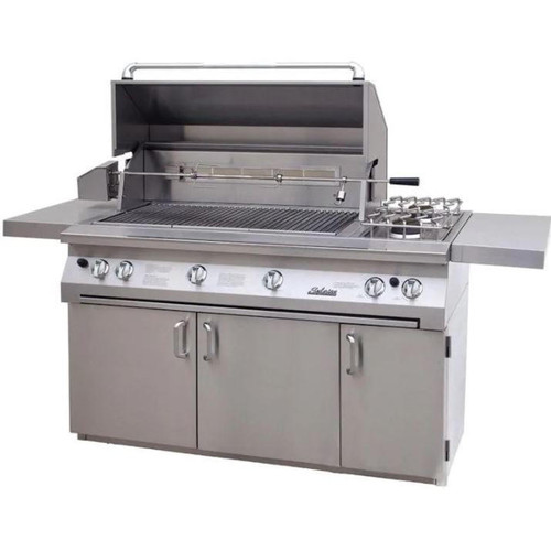 Solaire Grills Solaire 56 Inch All Infrared Propane Gas Grill On Standard Cart With Rotisserie and Double Side Burner - SOL-AGBQ-56CIR-LP