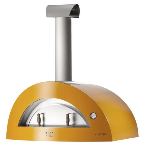 Alfa Allegro 39-Inch Outdoor Countertop Wood-Fired Pizza Oven - Yellow - FXALLE-LGIA-T