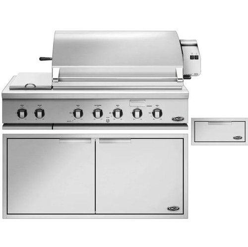 DCS 3-Piece Series 7 48-Inch Propane Outdoor Kitchen Package With Integrated Side Burner
